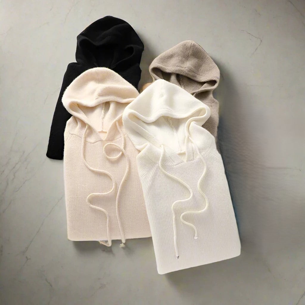 Women's hoodie with drawstring hood