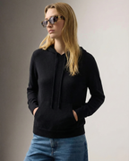 Women's hoodie with drawstring hood