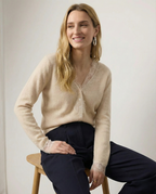 Women's lace cardigan with open-knit pattern
