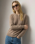 Women's hoodie with drawstring hood