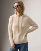 Women's hoodie with drawstring hood