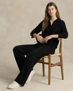 Women's polo neck knit co-ord set
