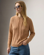 Women's hoodie with drawstring hood