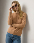 Women's hoodie with drawstring hood