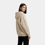 Women's zip-up hoodie with knit texture