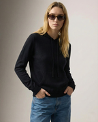 Women's hoodie with drawstring hood