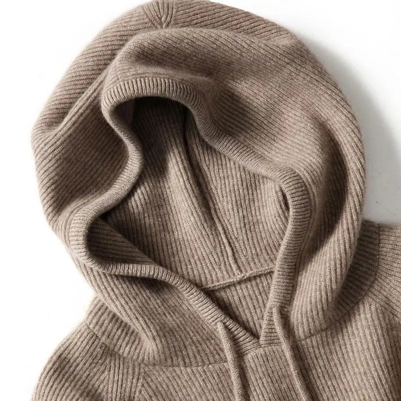 Women's hoodie with drawstring hood