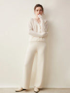 Women's lace cardigan with open-knit pattern