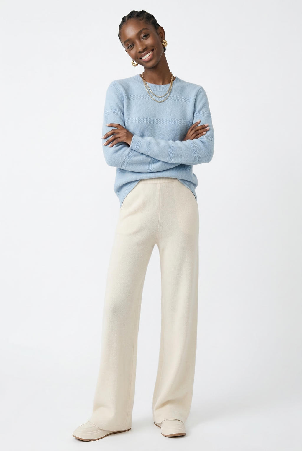 Women's tapered sweatpants with elasticated waistband