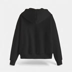 Women's zip-up hoodie with knit texture