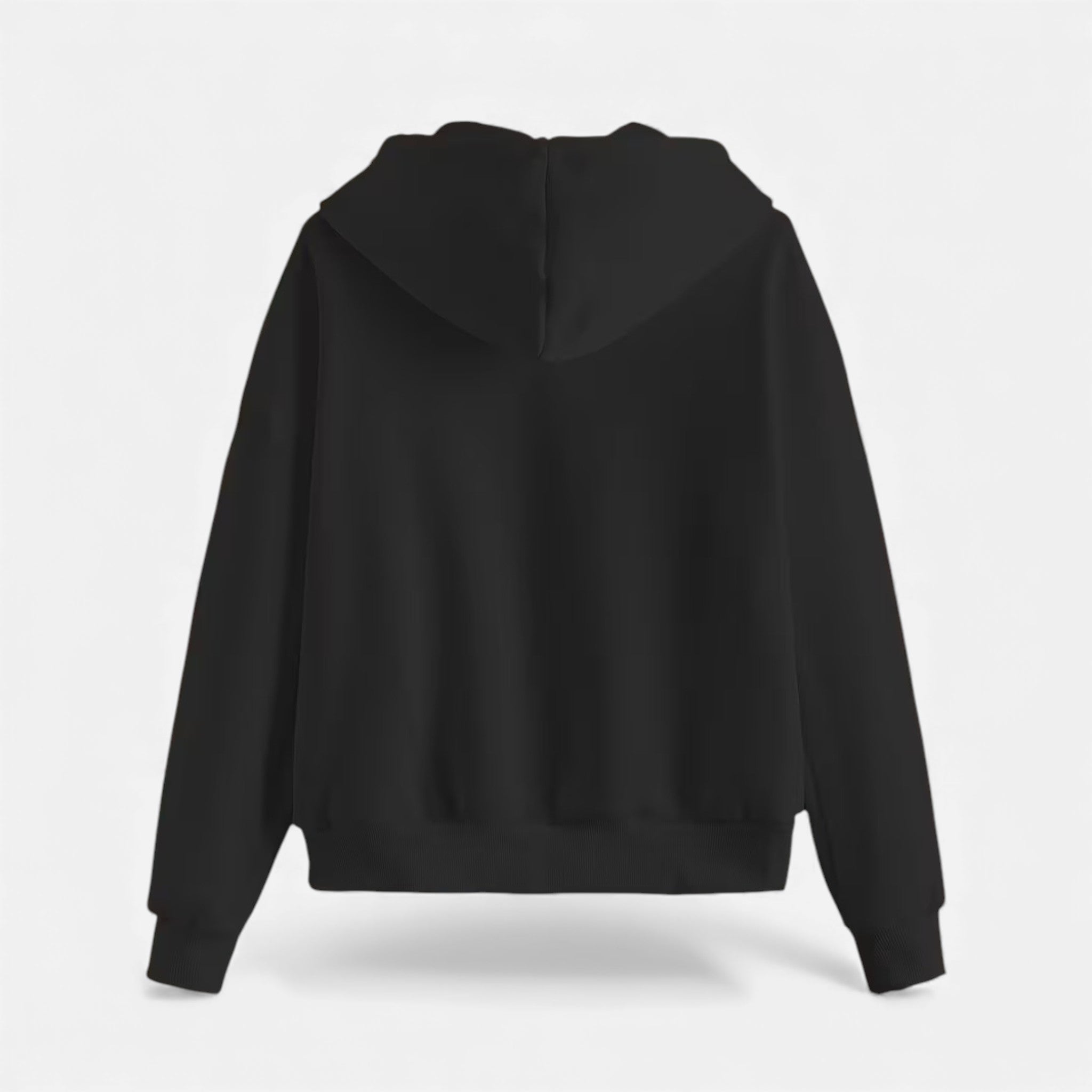 Women's zip-up hoodie with knit texture