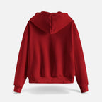 Women's zip-up hoodie with knit texture