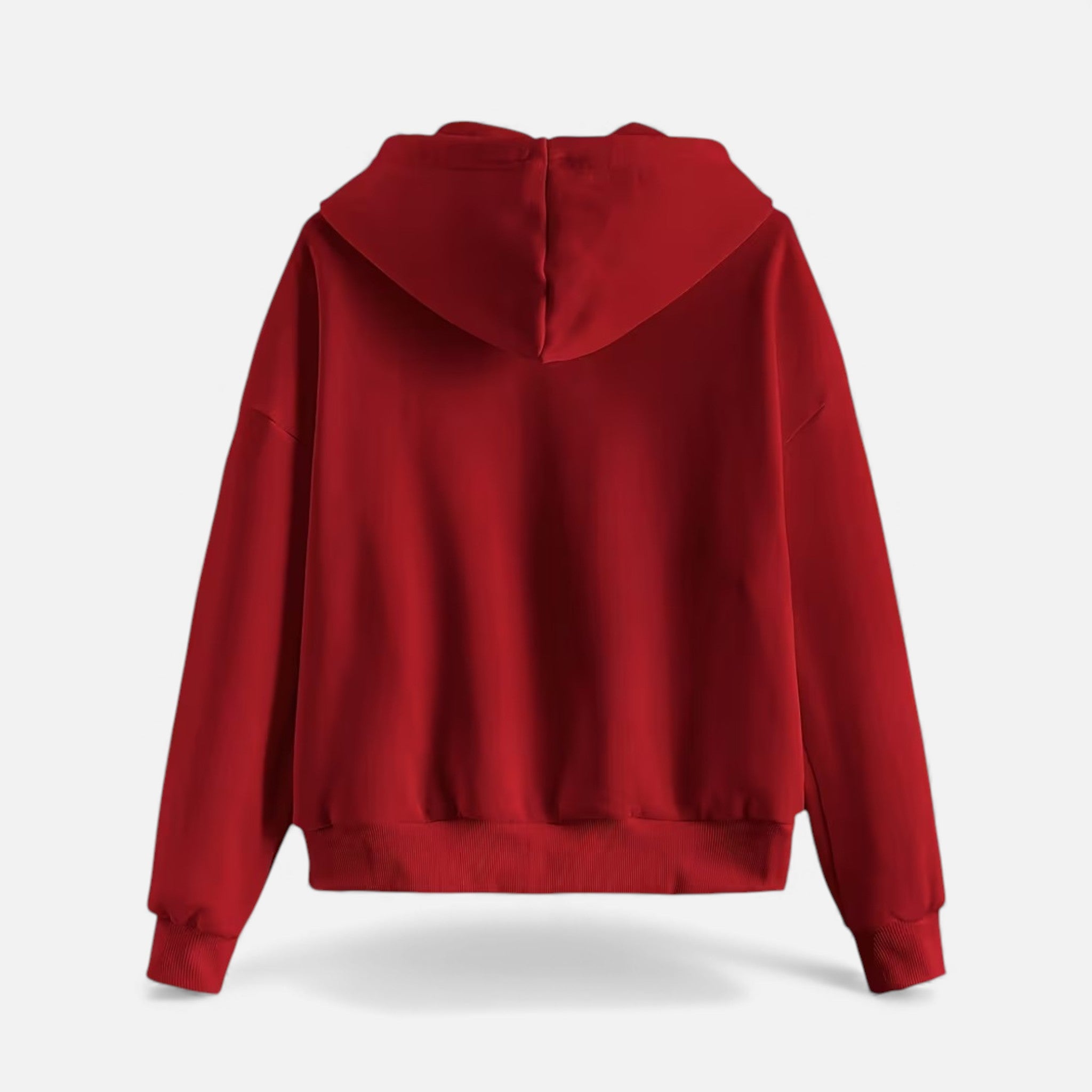 Women's zip-up hoodie with knit texture