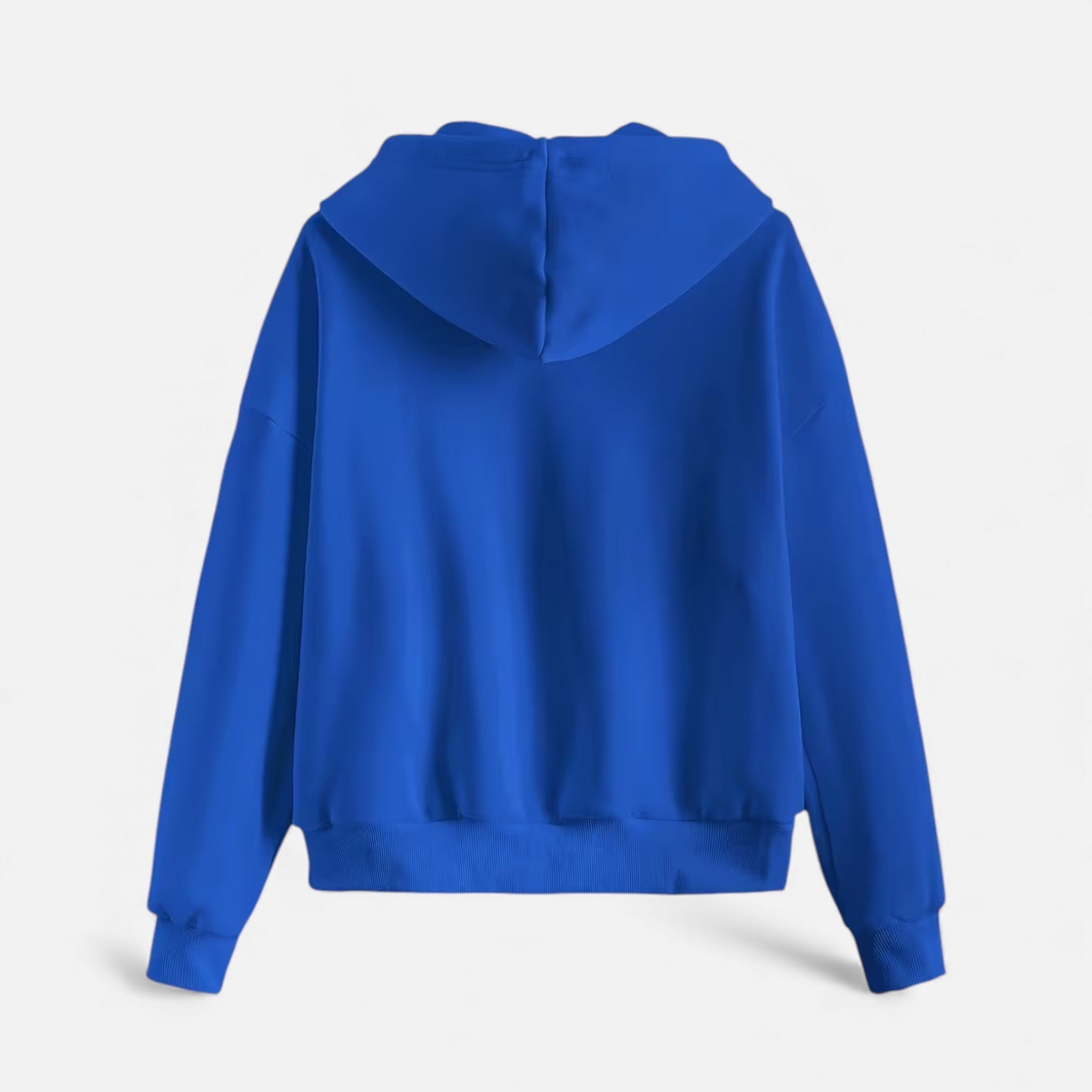 Women's zip-up hoodie with knit texture