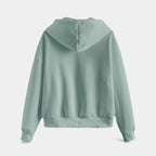Women's zip-up hoodie with knit texture