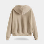 Women's zip-up hoodie with knit texture