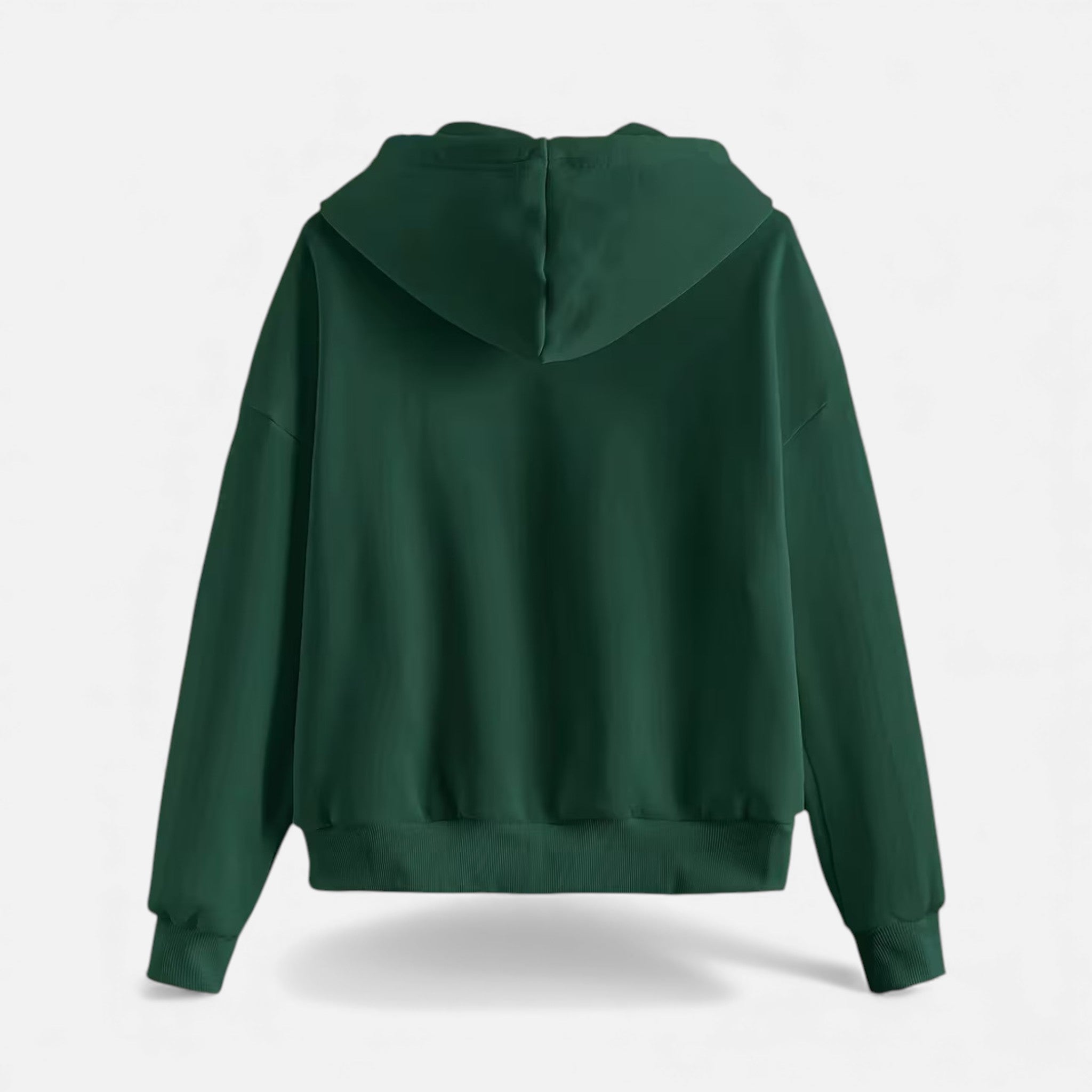 Women's zip-up hoodie with knit texture