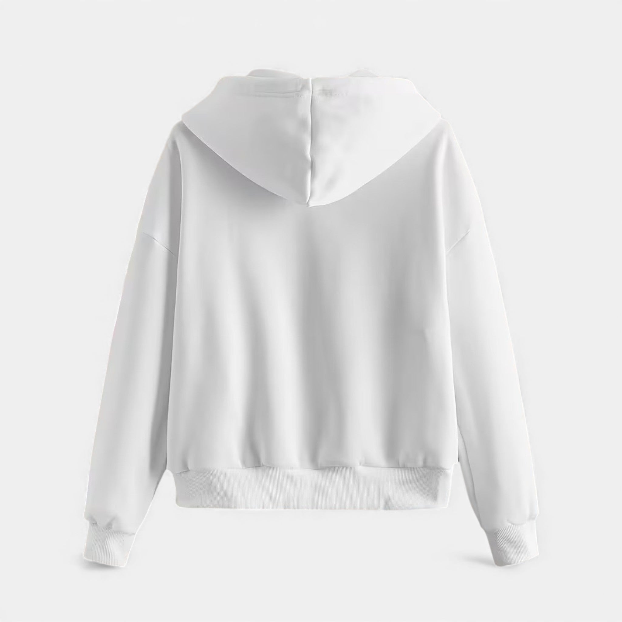 Women's zip-up hoodie with knit texture