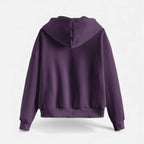 Women's zip-up hoodie with knit texture