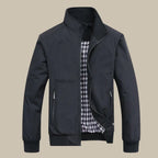 Men's lightweight jacket with structured collar