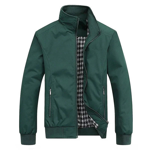 Men's lightweight jacket with structured collar