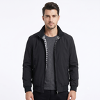 Men's lightweight jacket with structured collar
