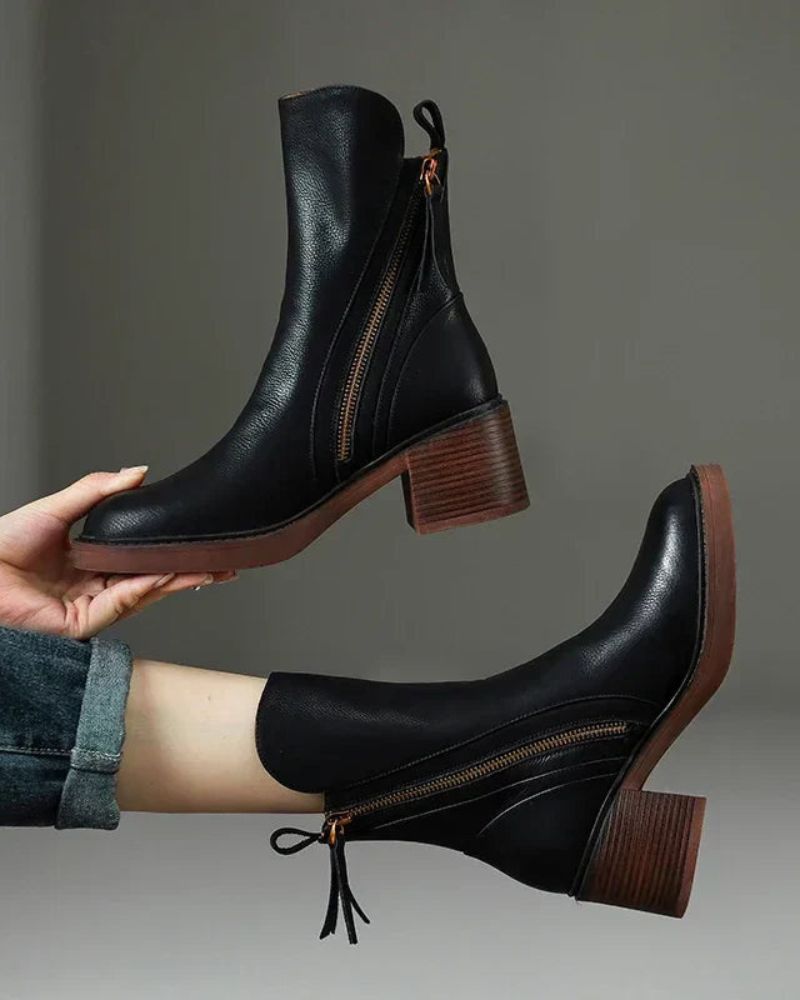 Women's Ankle Boots With Pull Tab