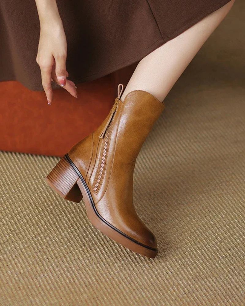 Women's Ankle Boots With Pull Tab