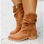Women's ankle boots with zip fastening