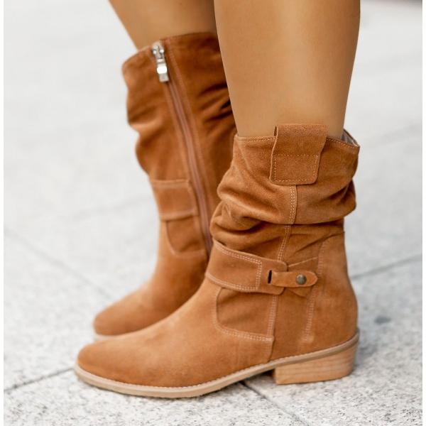 Women's ankle boots with zip fastening
