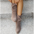 Women's ankle boots with zip fastening