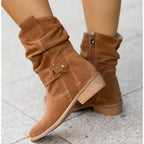Women's ankle boots with zip fastening