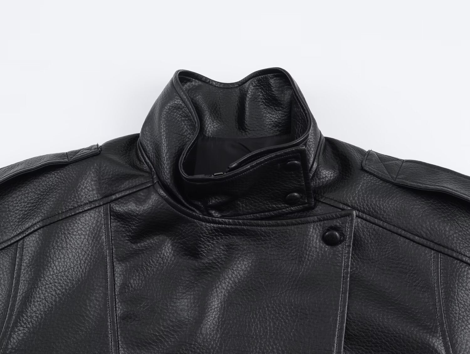 Women's asymmetric zip jacket with collar