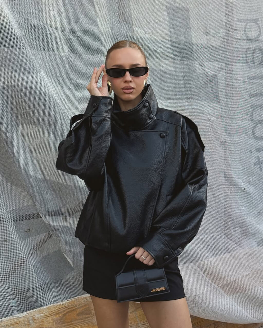 Women's asymmetric zip jacket with collar