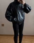 Women's asymmetric zip jacket with collar