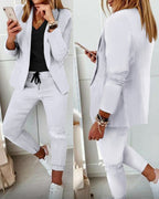 Women's blazer set with matching trousers