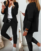 Women's blazer set with matching trousers