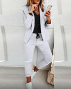 Women's blazer set with matching trousers