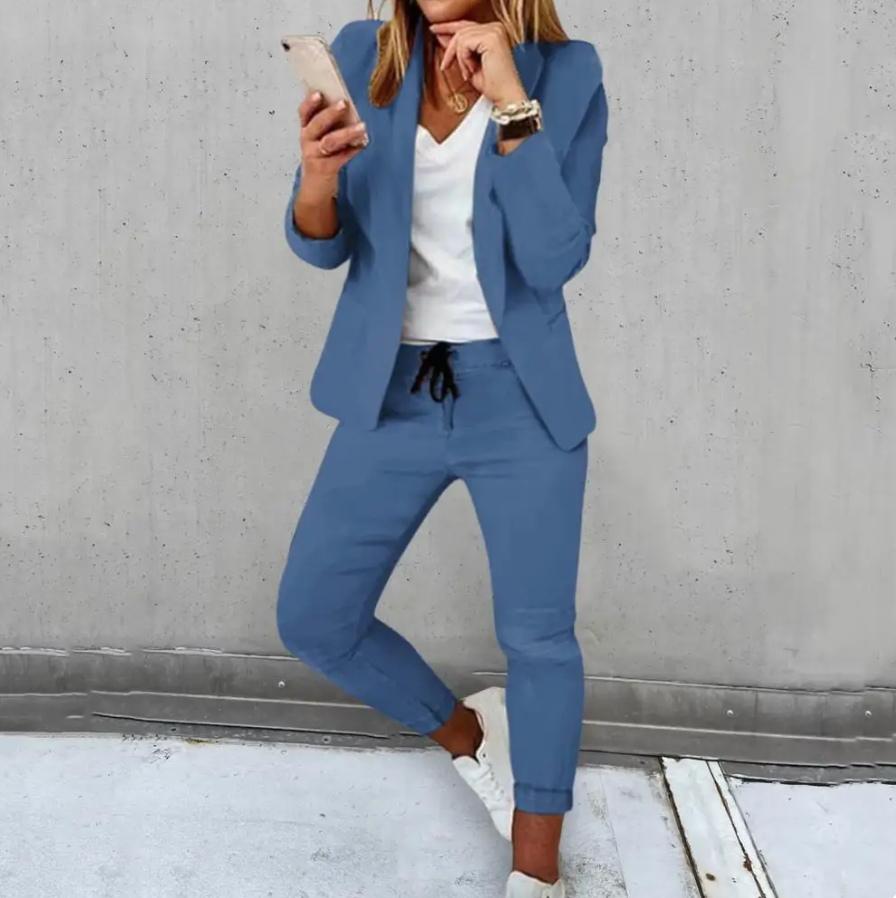 Women's blazer set with matching trousers