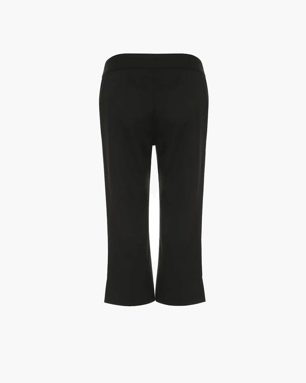 Women's cropped flare capri pants with button waist