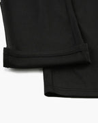 Women's cropped flare capri pants with button waist