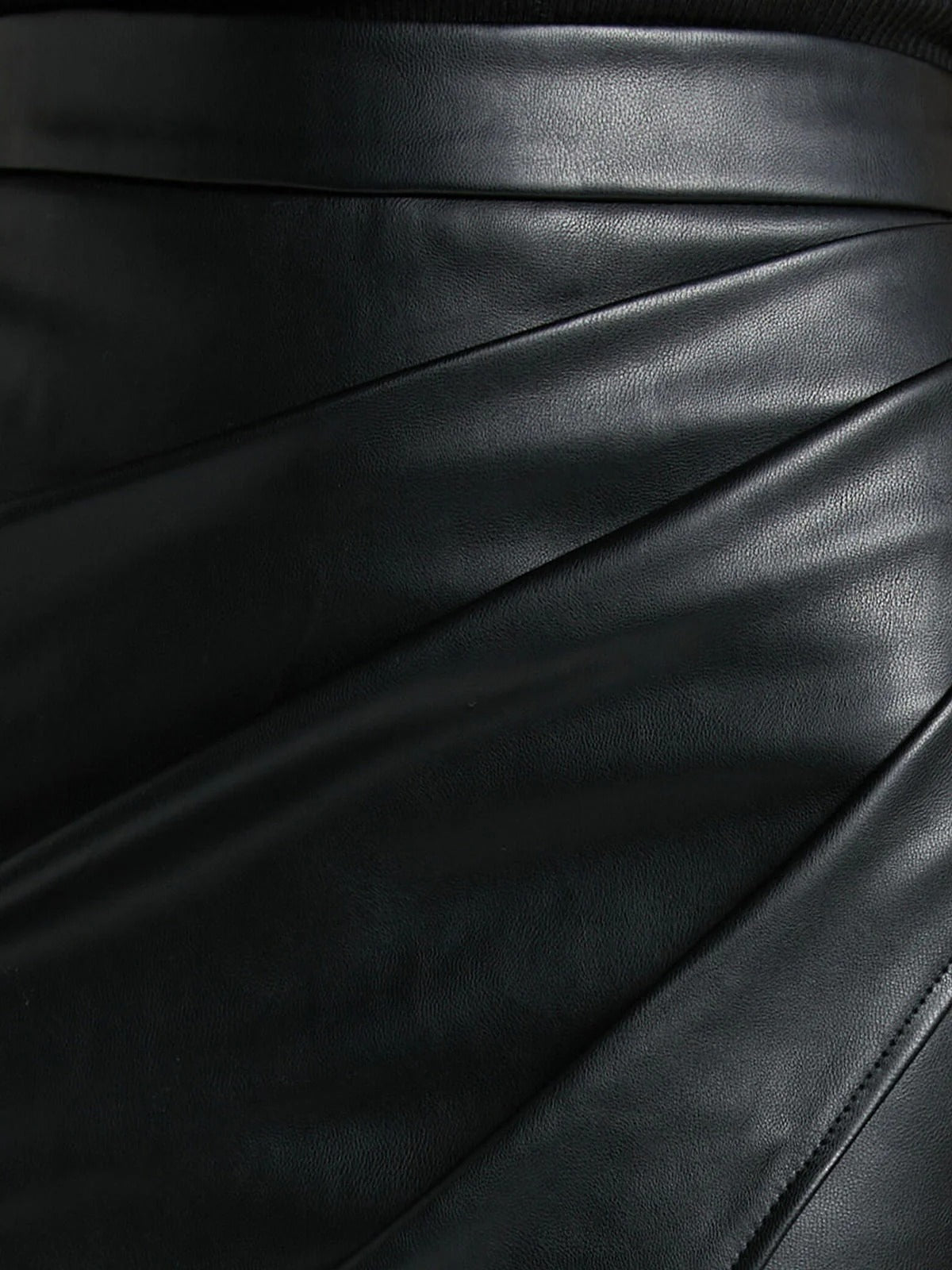 Women's draped wrap midi skirt with front split