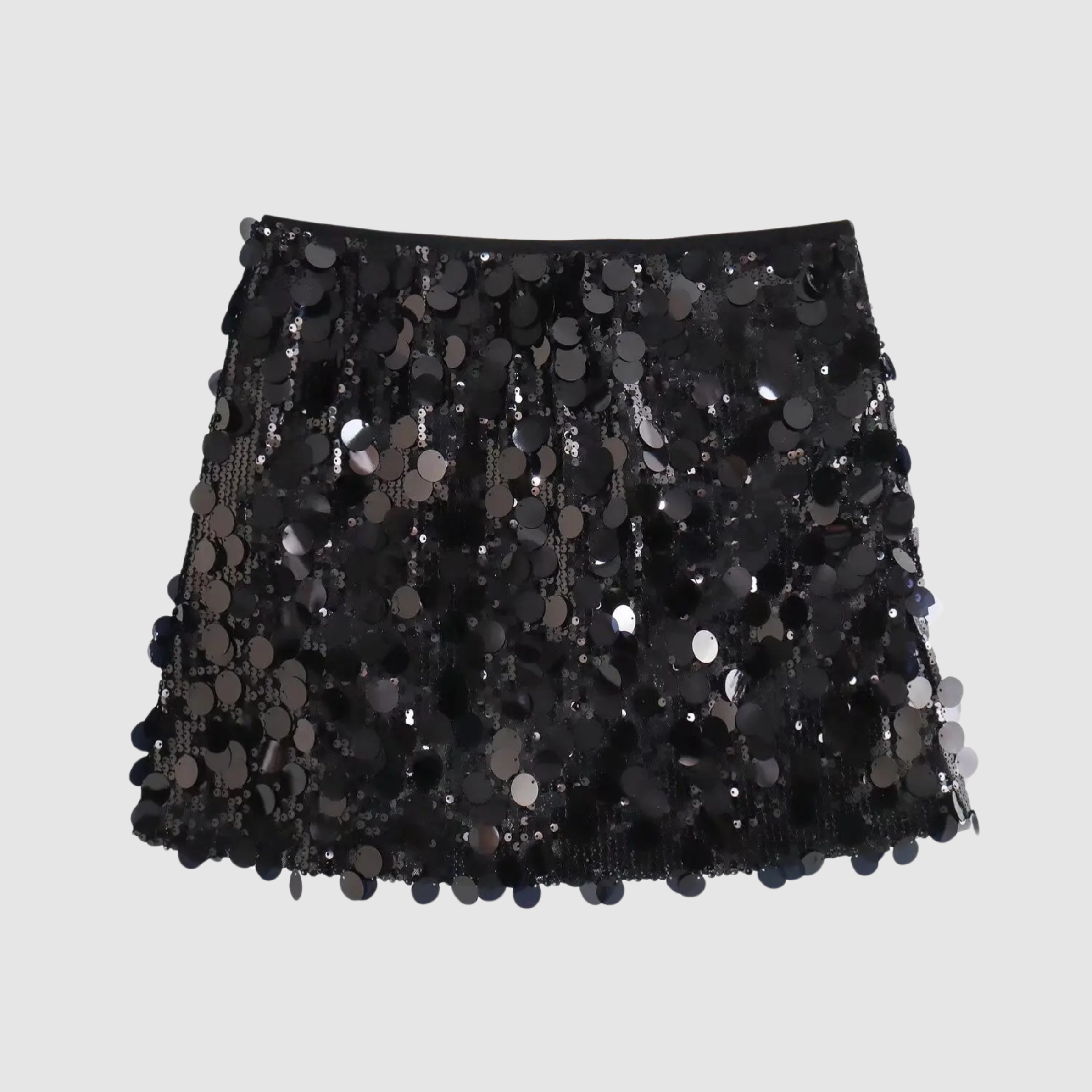 Women's embellished sequin mini party skirt