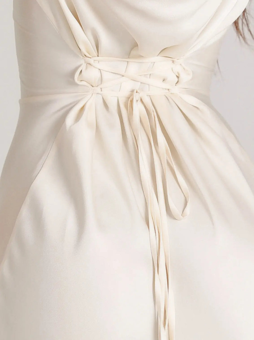 Women's flared sleeve maxi wedding guest dress