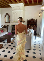 Women's floral tiered maxi wedding guest dress