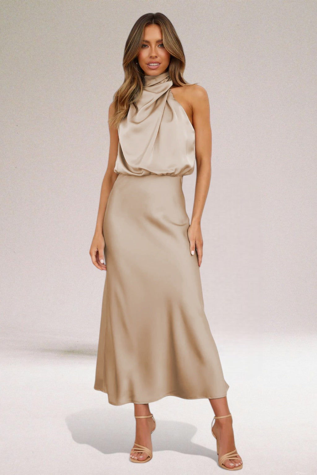 Women's halter neck dress