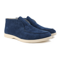 Men's high-heel loafers with slip-on construction