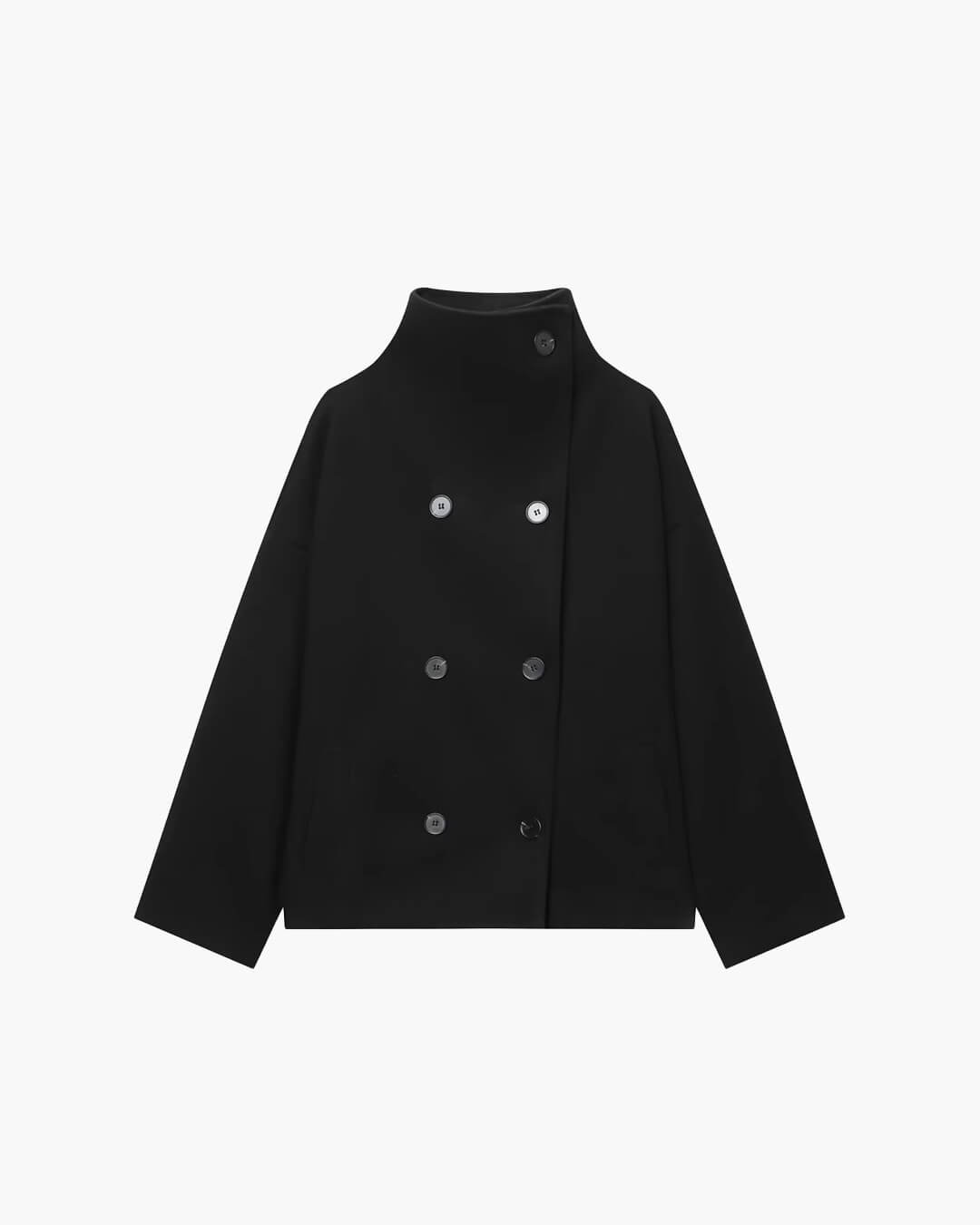 Women's jacket with stand-up collar