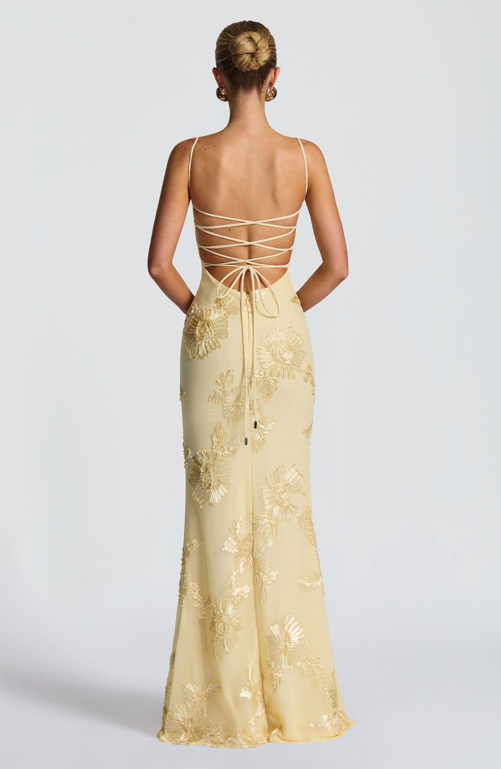 Women's jacquard corset maxi wedding guest dress