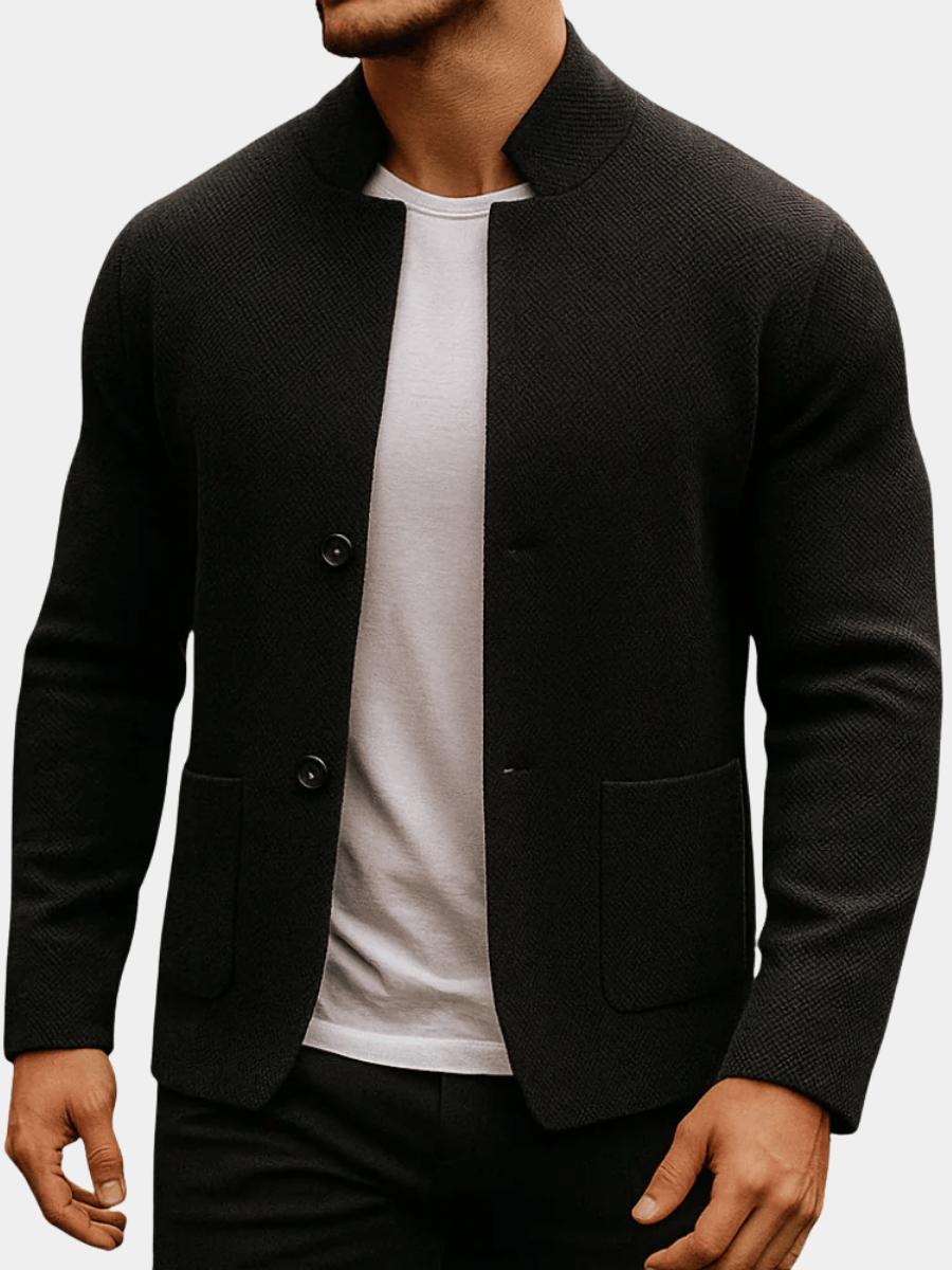 Men's knit texture vest
